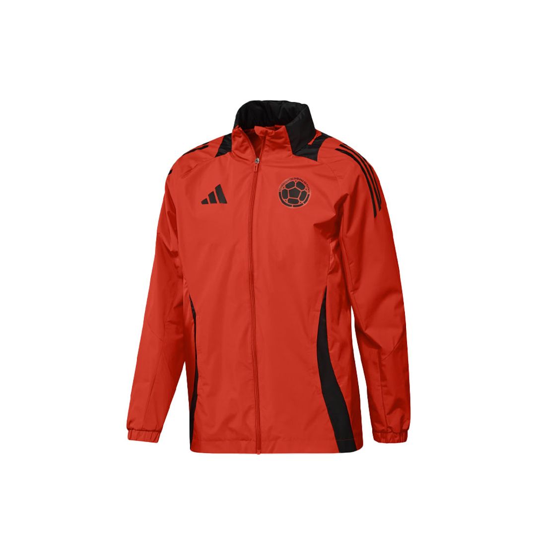 Chaqueta Hombre adidas Selección Colombia 24 - Naranja-Negro