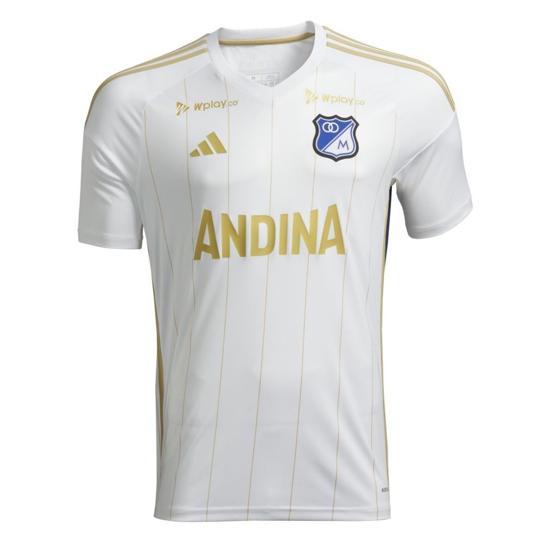 Camiseta adidas Hombre Visitante Millonarios 2024 - Blanco