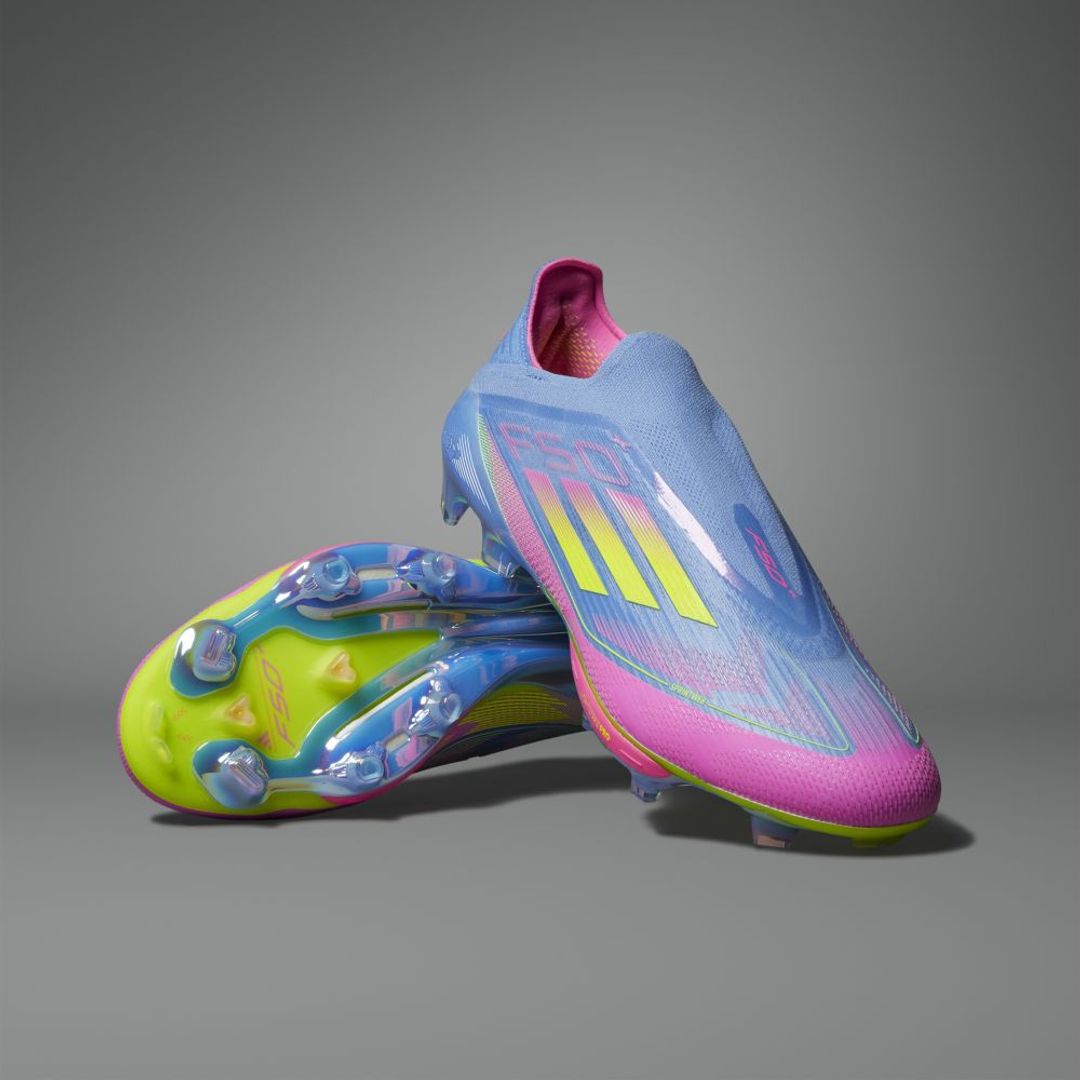 Guayos adidas Unisex F50 + Terreno Firme- Azul-Multicolor