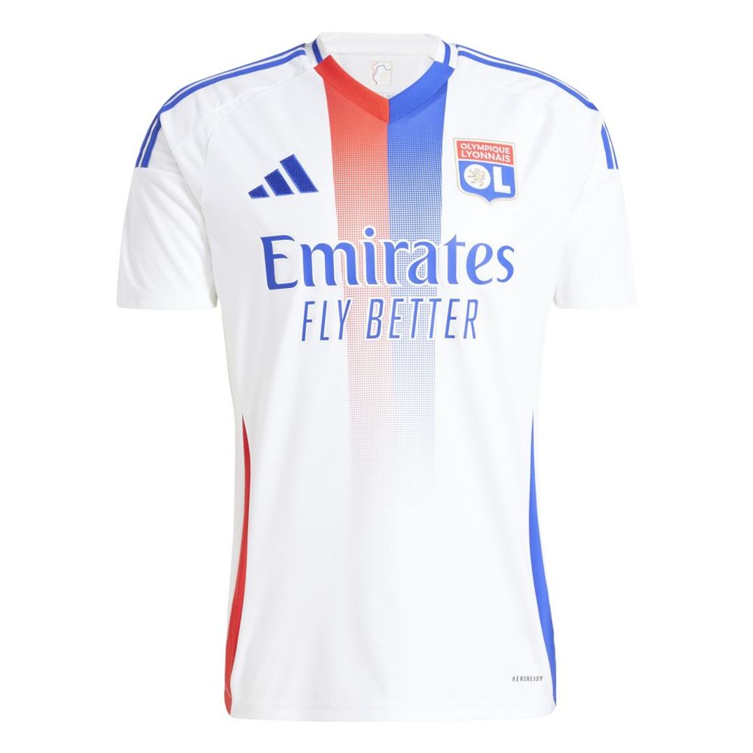 Camiseta adidas Hombre Primera Equipacion Olympique De Lyon 24/25- Blanco