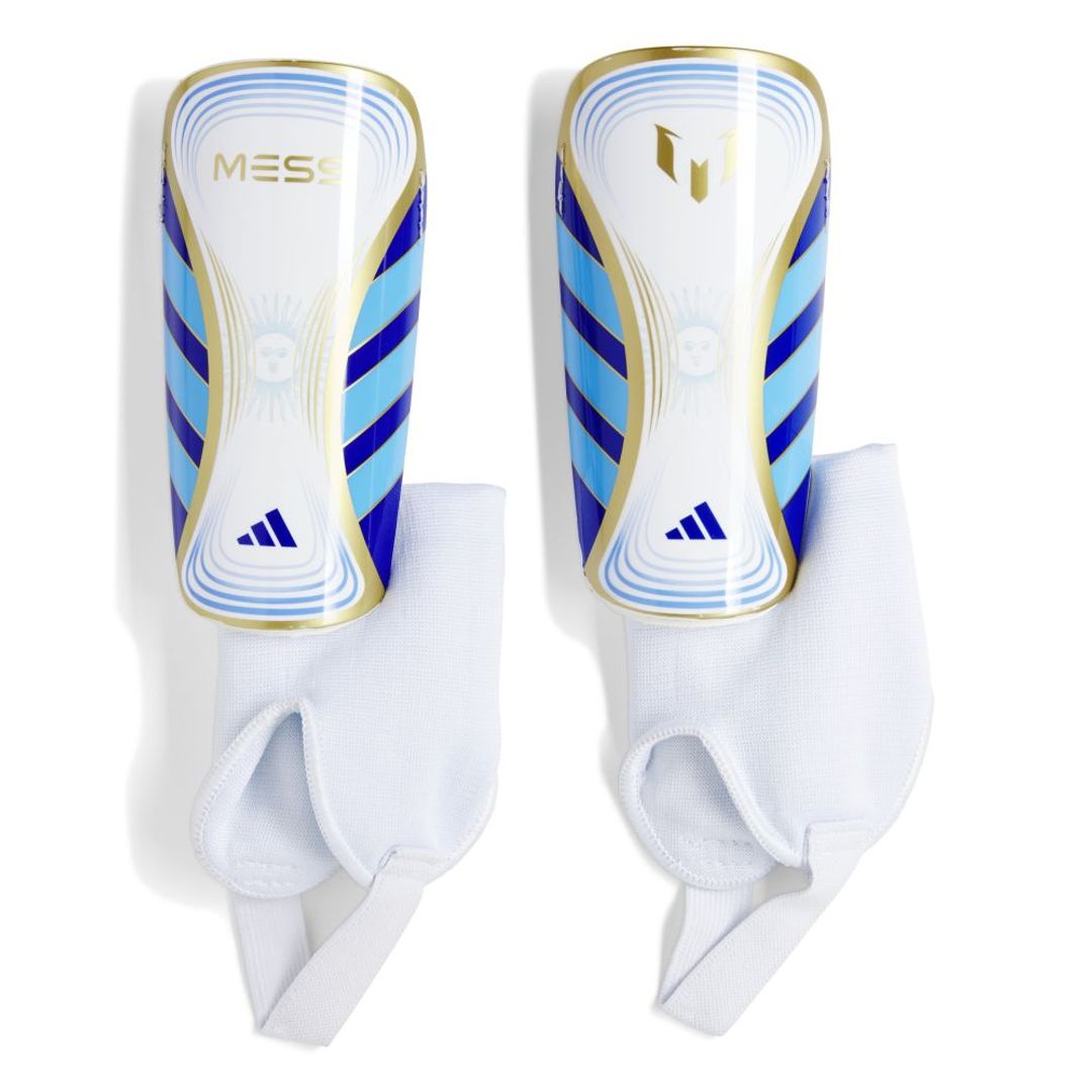 Canilleras adidas Kids Messi Match - Blanco-Azul