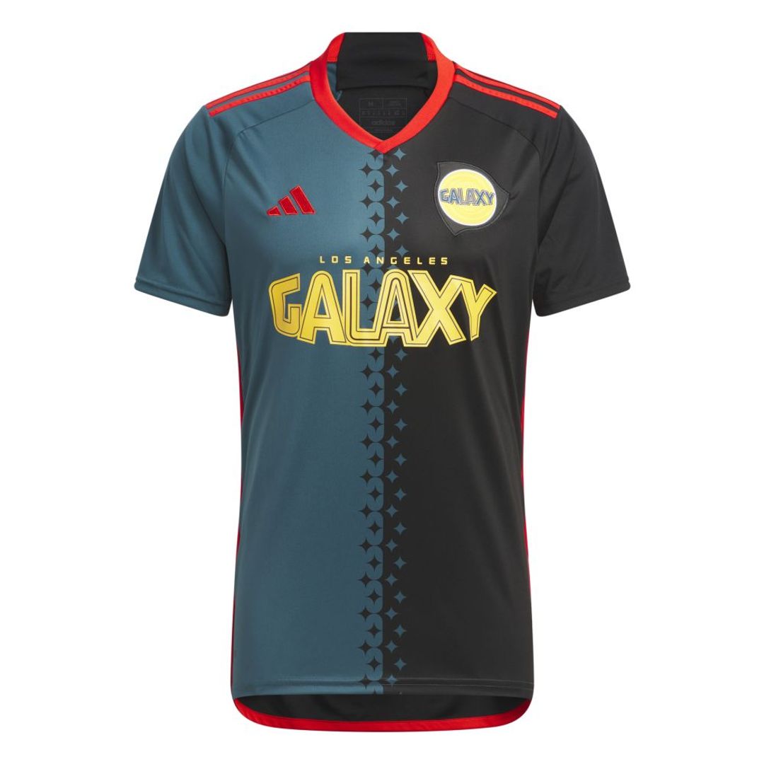 Camiseta adidas Hombre LA Galaxy - Negro-Azul