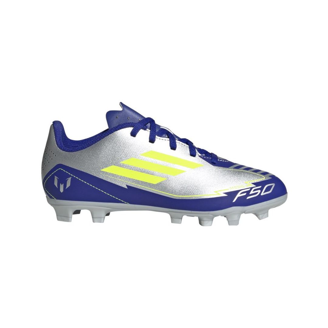 Guayos adidas Kids F50 Club-Platiado-Azul