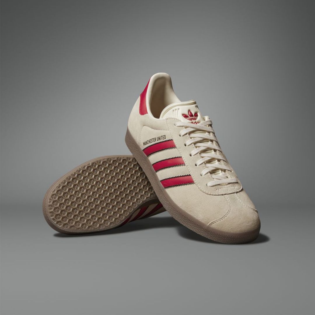 Tenis adidas Unisex Gazelle Terrace Manchester United - Rojo
