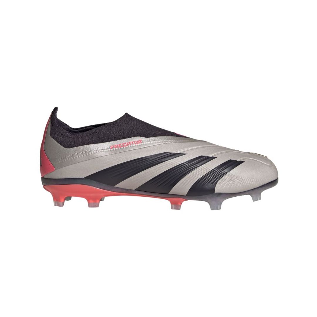 Guayos adidas Predator Elite Laceless Firm Ground Cleats Kids-Gris-Negro