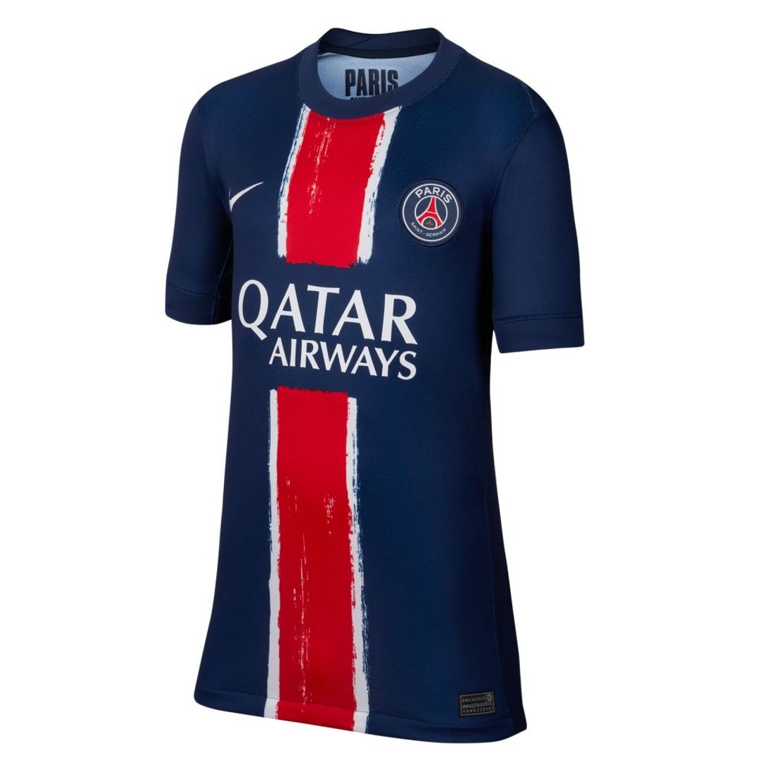 Camiseta Nike Kids Paris Saint-Germain Y  Dri-Fit Jsy Ss Stad Hm - Azul