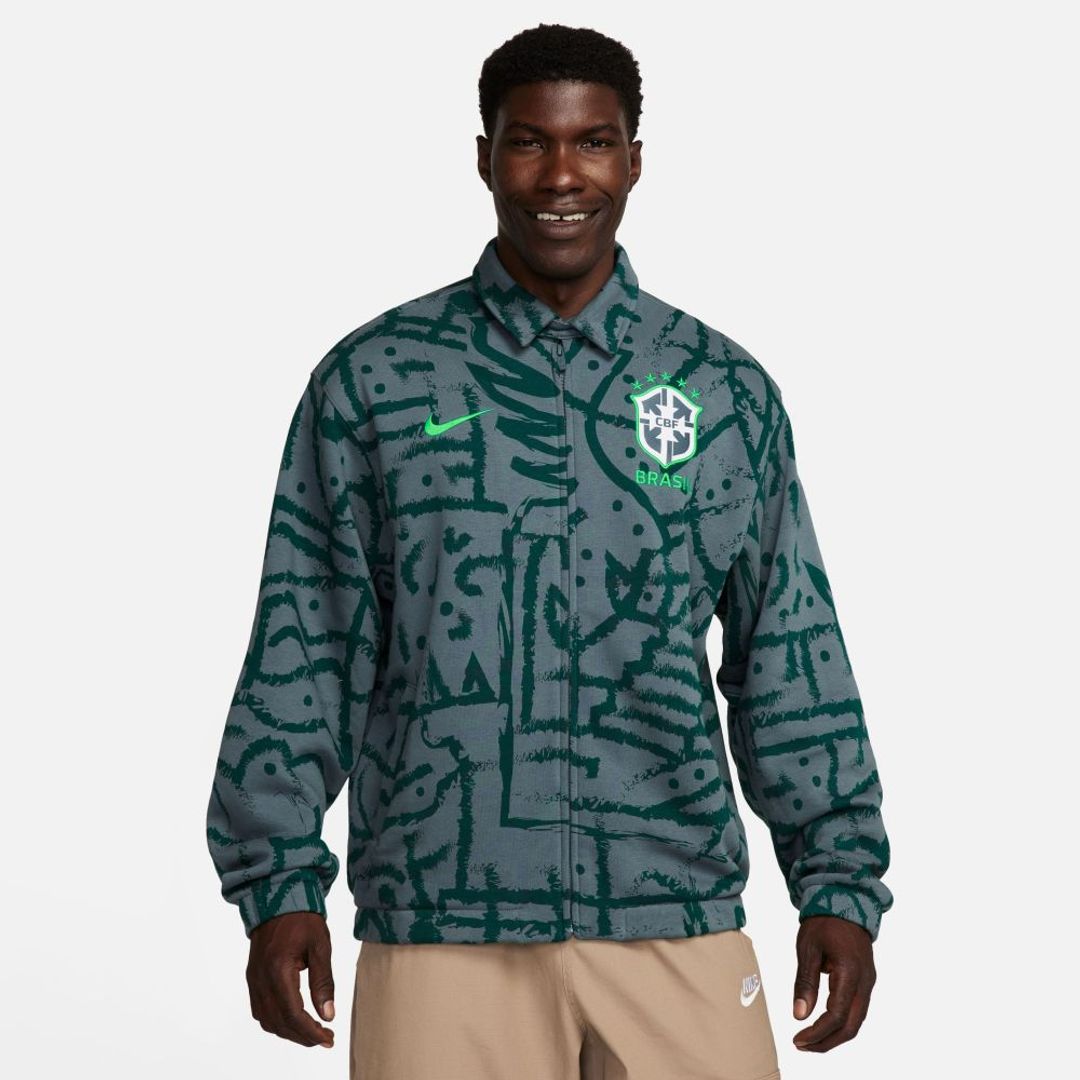 Chaqueta Nike Hombre CBF M  Club Bb Hrringtn Jkt - Verde