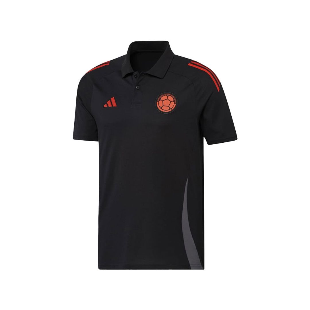 Camiseta Polo Hombre adidas Selección Colombia 24 - Negro-Naranja