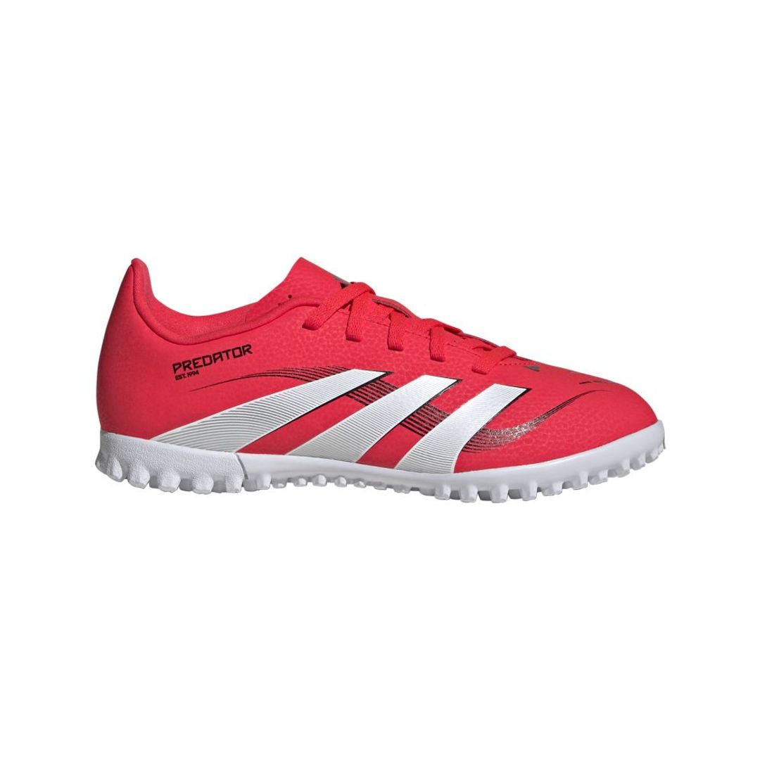 Guayos adidas Kids Predator Club Turf-Rojo-Blanco