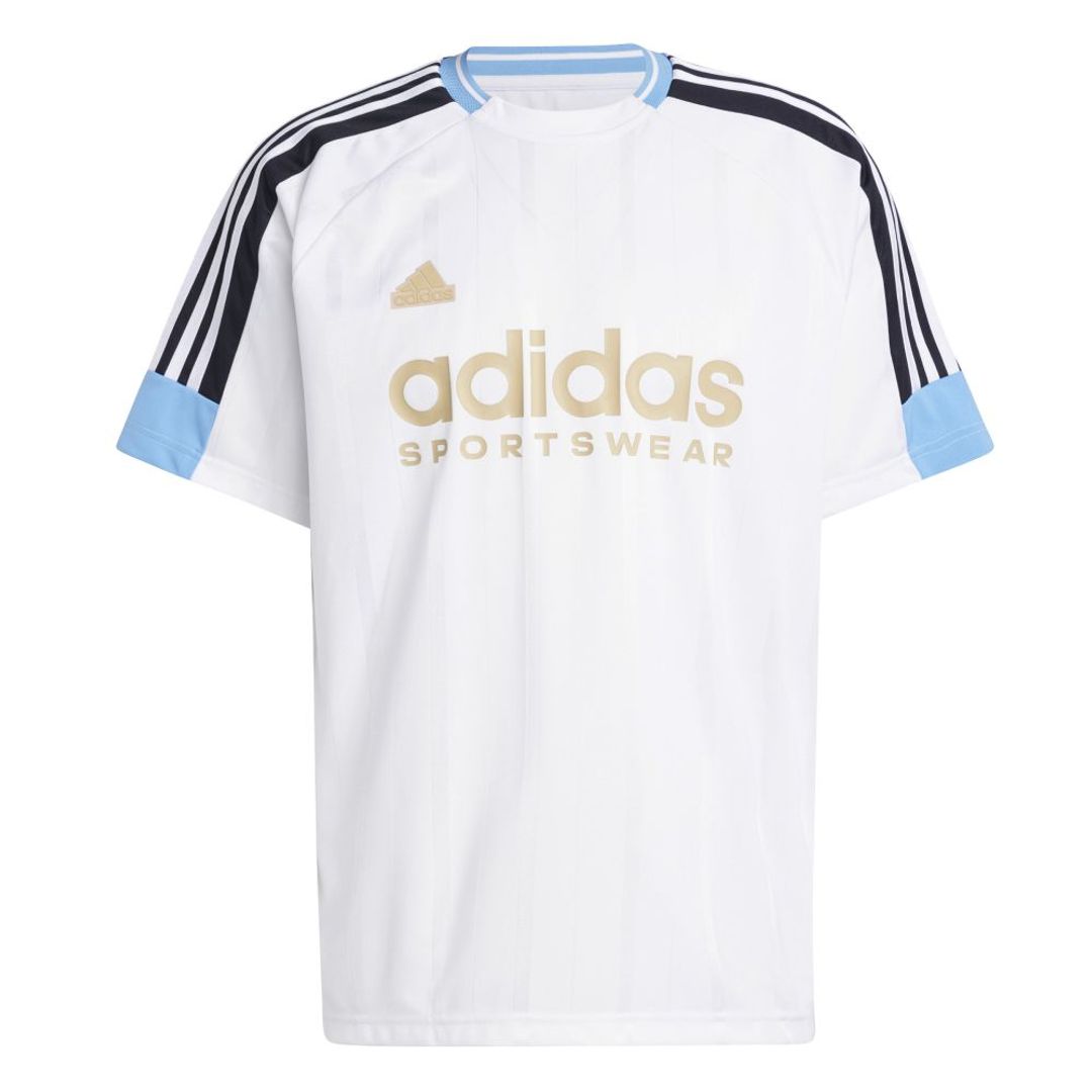 Camiseta adidas Hombre M Tiro Ntpk Tee - Blanco-Azul