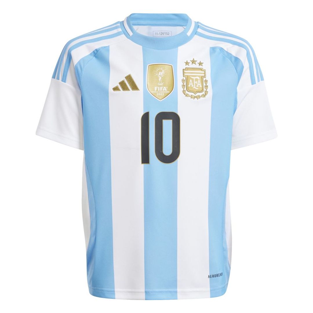 Camiseta adidas Kids Argentina 24 Messi Home - Azul-Blanco
