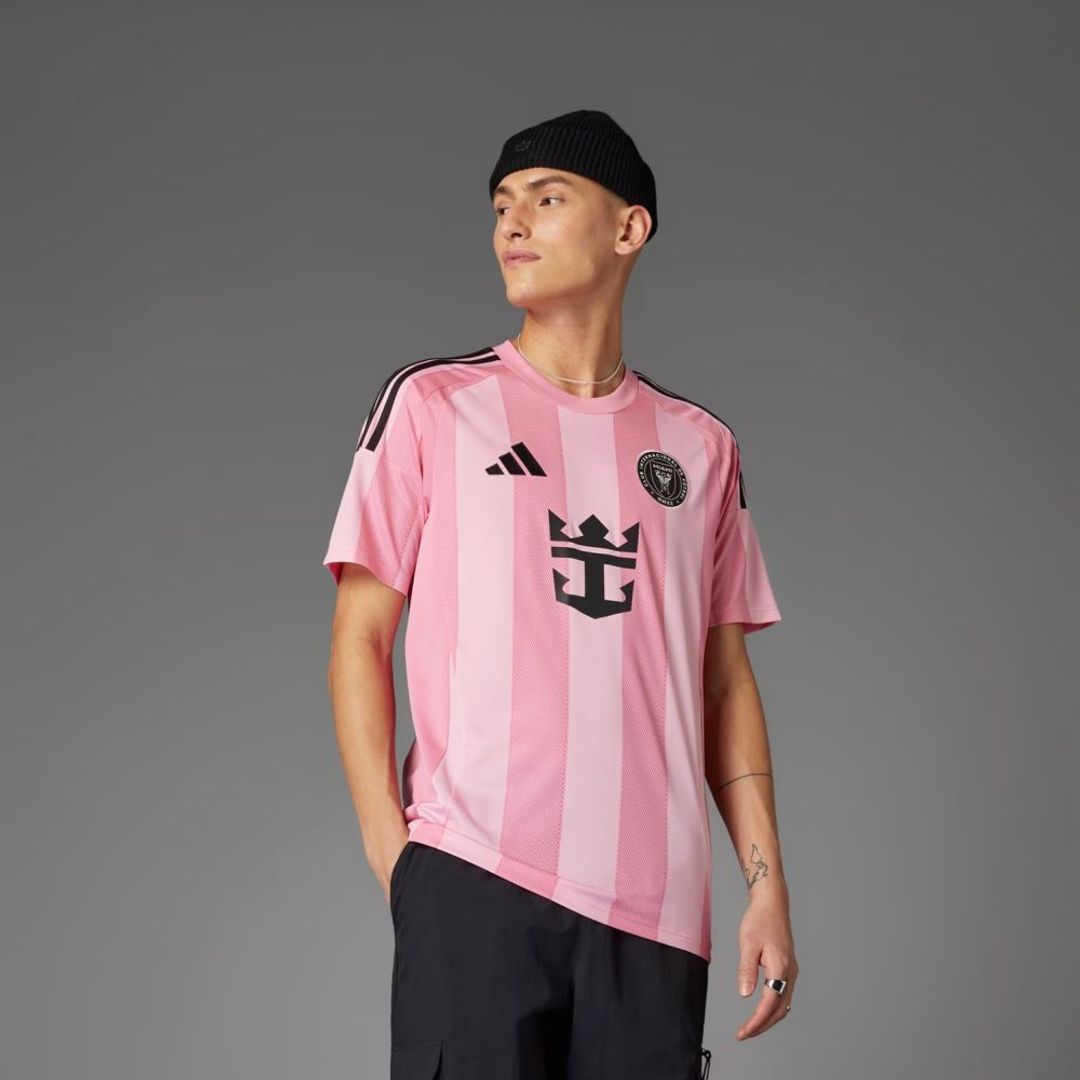Camiseta adidas Hombre Inter Miami Cf Messi Local Auténtica 25-26 - Rosado