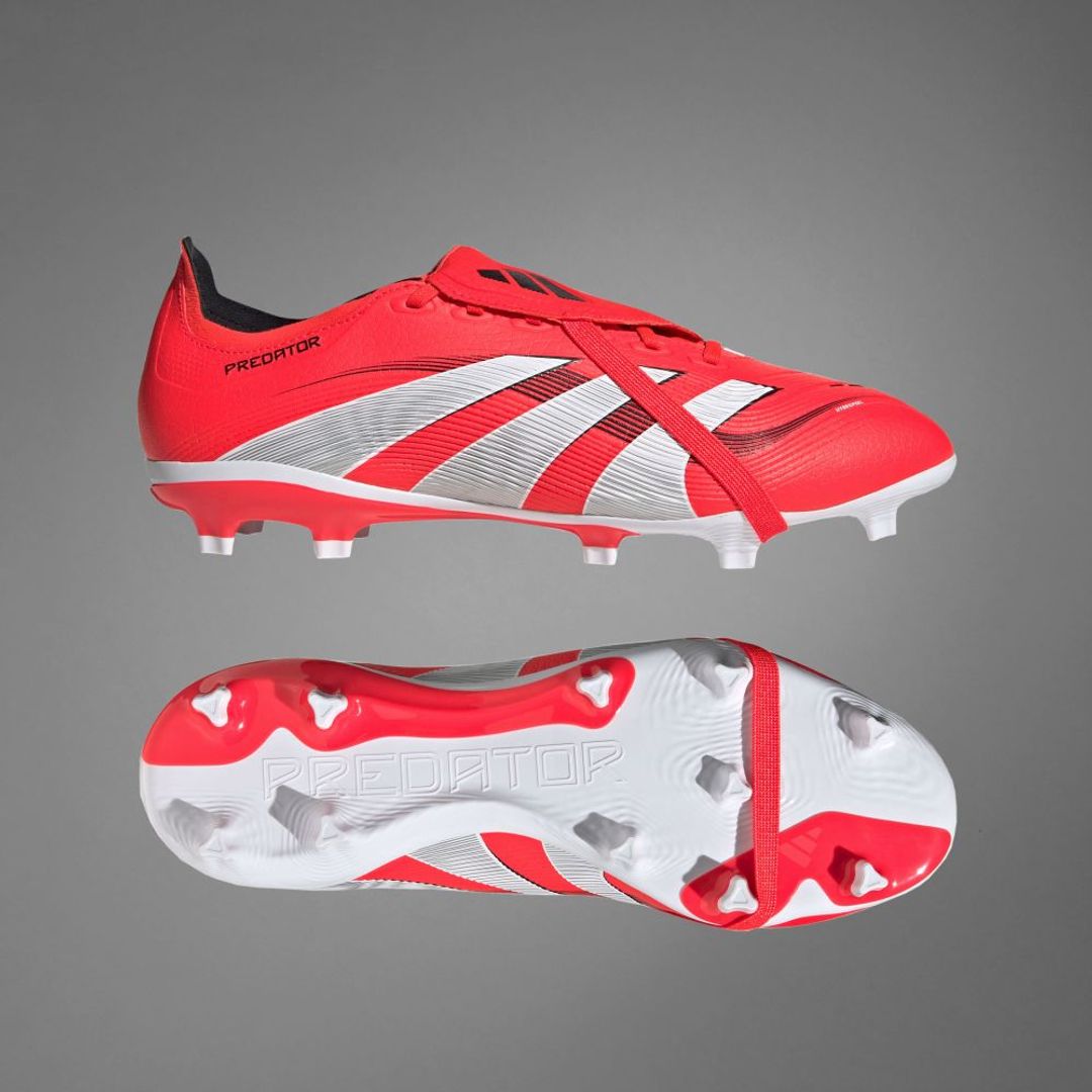 Guayos adidas Hombre Predator League Ft Fg -Rojo-Blanco