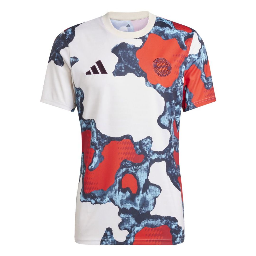 Camiseta adidas Hombre prepartido FC Bayern 24/25-Blanca-Multicolor