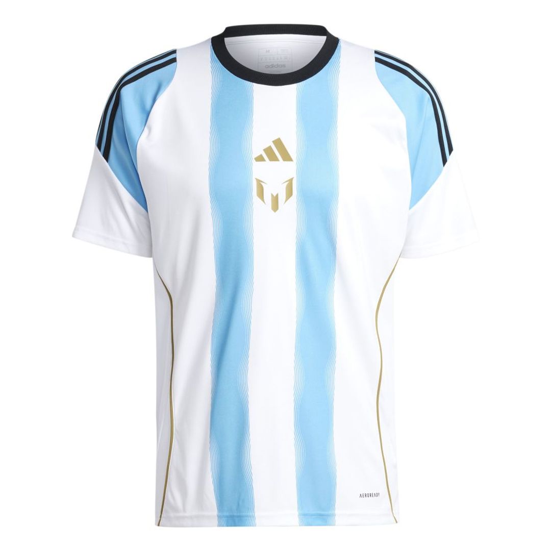 Camiseta adidas Hombre Entrenamiento Messi - Azul-Blanco