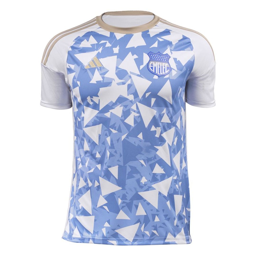 Camiseta adidas Hombre Visitante Emelec 24 - Blanco-Azul
